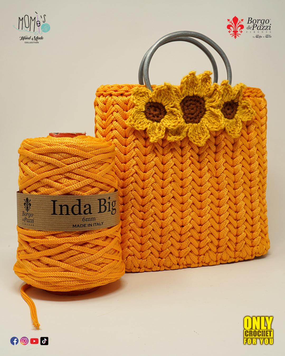 Kit borsa uncinetto Sunflower di Momì - Produzione e vendita gomitoli online