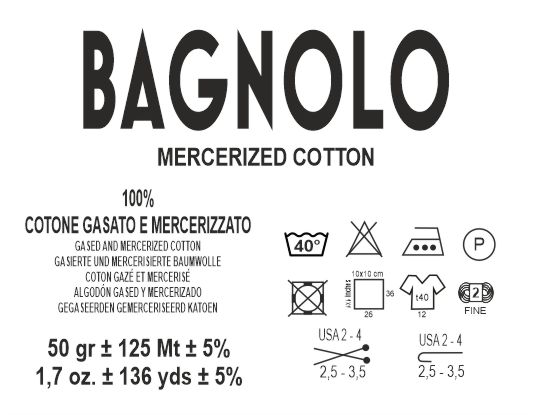 Bagnolo Filato 100% Cotone Gasato Mercerizzato Made in Italy – Confezione 5 Gomitoli da 50 g (125 m) - immagine 5