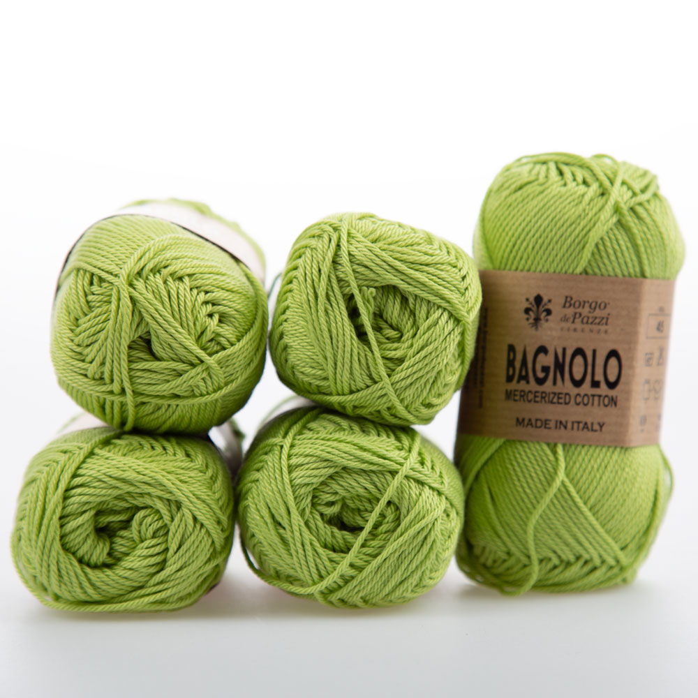Bagnolo Filato 100% Cotone Gasato Mercerizzato Made in Italy – Confezione 5 Gomitoli da 50 g (125 m) - immagine 2