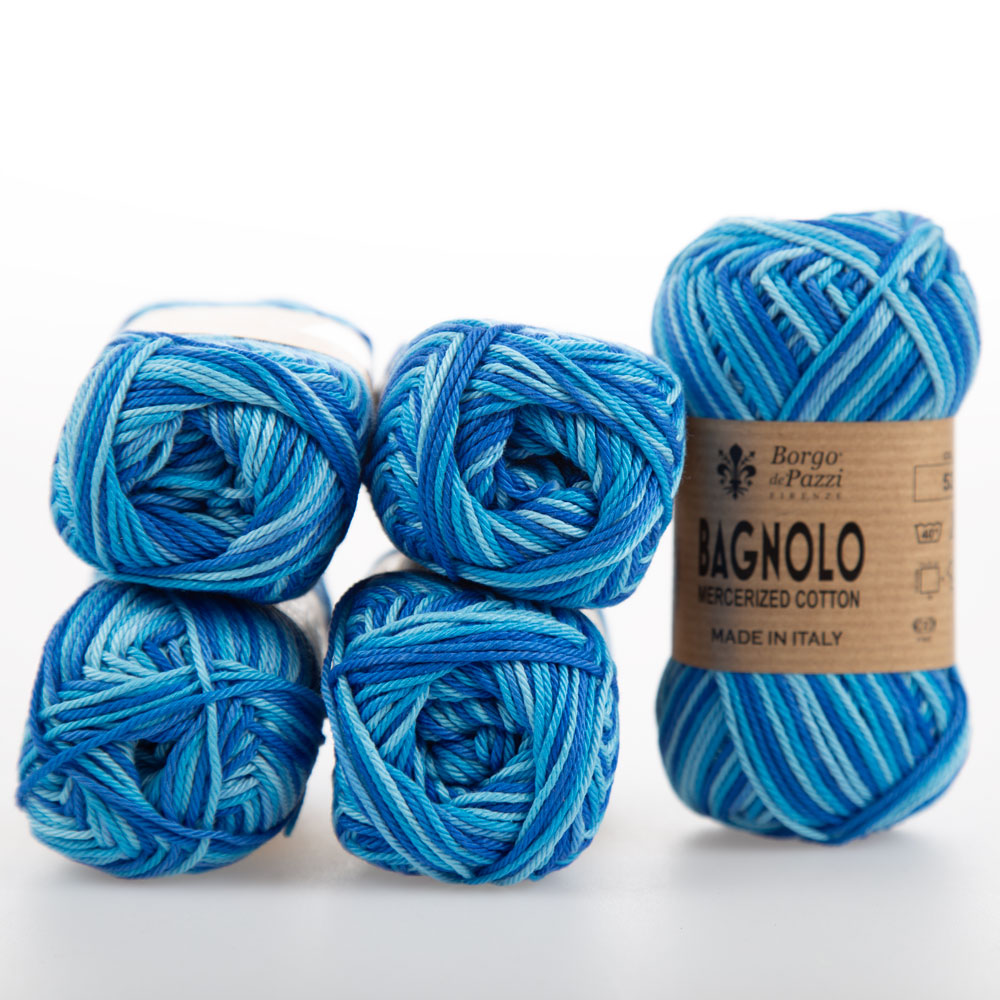Bagnolo Filato 100% Cotone Gasato Mercerizzato Made in Italy – Confezione 5 Gomitoli da 50 g (125 m) - immagine 4