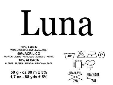 Luna – Filato Misto Lana e Alpaca per Maglia e Uncinetto, Confezione da 10 Gomitoli da 50 g (Totale 500 g) - immagine 2