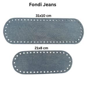 Fondi per borse uncinetto tessuto Jeans
